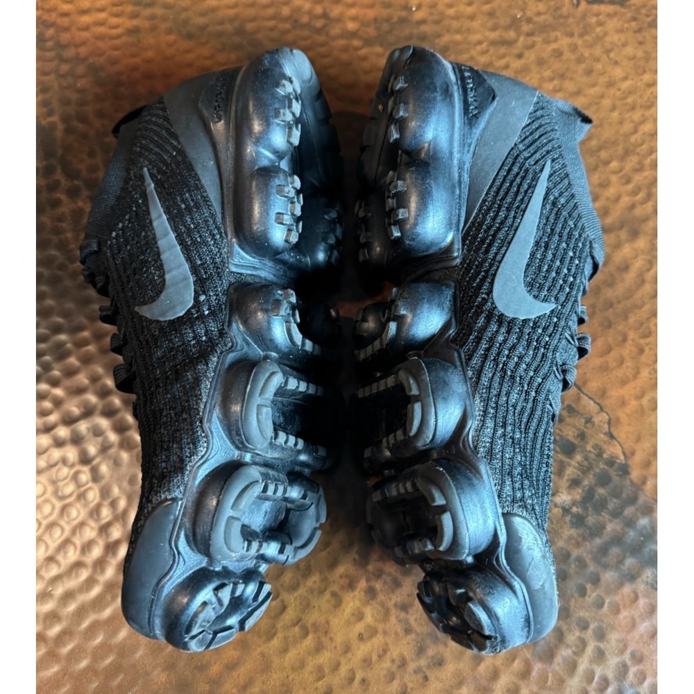 Nike Air VaporMax Flyknit 3 US 10 EU 44 Triple Black AJ6900-004 - Picture 3 of 8